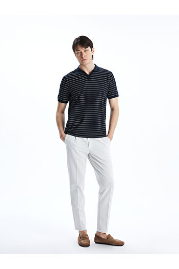 LC Waikiki Polo Neck Short Sleeve Striped Men's T-Shirt