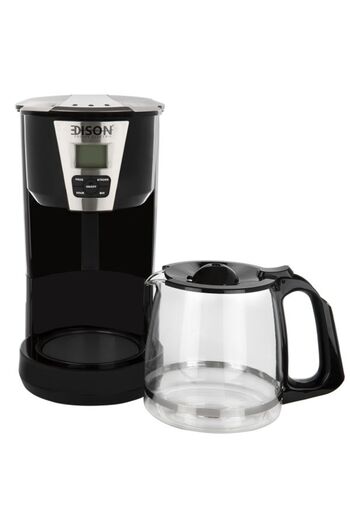 Edison Coffee Maker, 1.8 Liter, 1000 Watts - Black