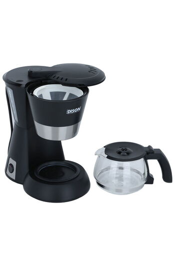 Edison Coffee Maker, Drip, 0.65 Liter, 600 Watts - Black