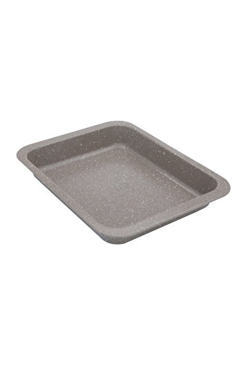 Alsaif Gallery Granite Bake Chef Oven Tray, Rectangular, 4.5×24.5×32 cm - Cappuccino