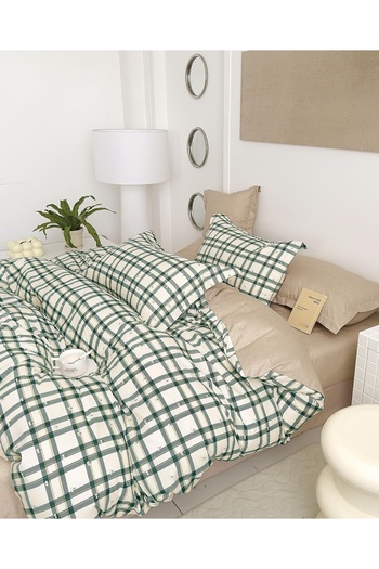 CHIRASO CHIRASO Linen, SUMMER Satin Cotton Fabric, Fitted Sheet 220x240 and Elastic 180x200, 4 Pillowcases