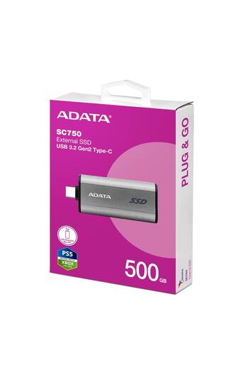Yerli Adata 500 Gb Portable USB 3.2 Gen2 Type-C Ssd External Disk