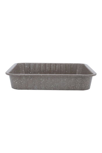 Alsaif Gallery Granite Baking Tray - Saif Gallery, 4.5 x 24 x 24 cm, Square - Light Brown