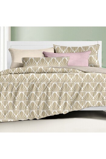 Favourite Vivert Beige Multicolor Pattern Duvet Set Single, Double 4 Piece Set