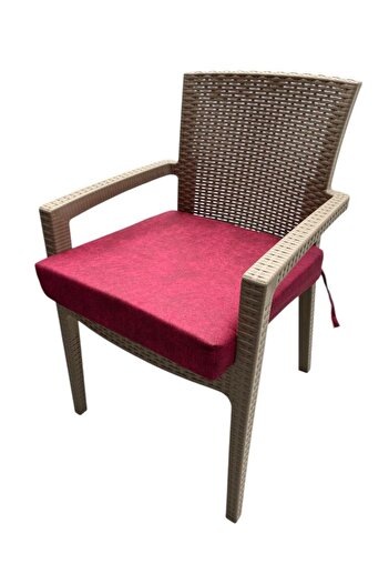 mc.pierobaby Chair Mattress Seat Mattress Water Repellent Sun-Resistant Mattress 50X50X8 cm Fuchia 4 Pcs