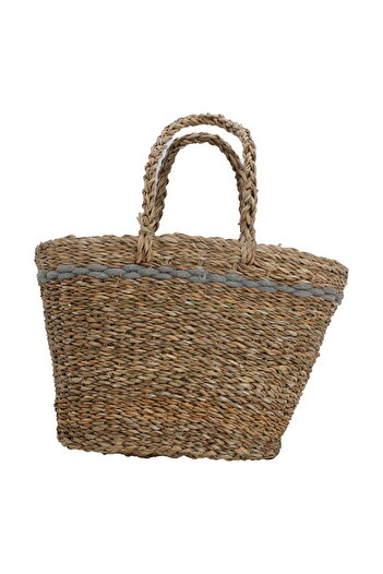 Alsaif Gallery Saif Gallery Thermos Basket, 44 x 28 cm - Grey Brown