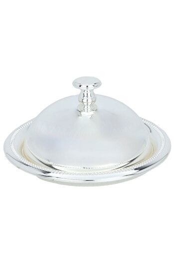 Alsaif Gallery Tamriyya Steel Alsaif Gallery, 13 cm, Round, Lid - Silver