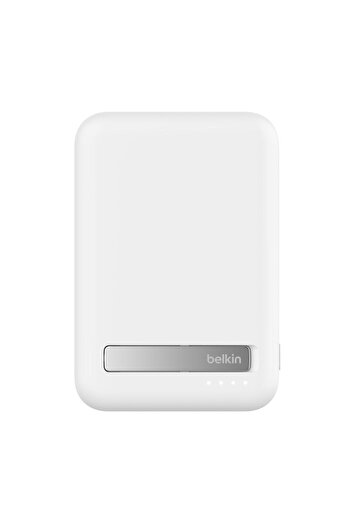 Belkin Belkin BPD008btWH BoostCharge Pro external battery, Qi2, 10000 mAh, MagSafe, with stand (White)