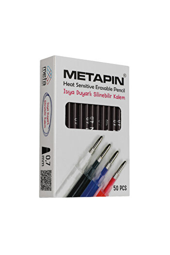 hodbehod Metapin Heat Erasable Flying Refill Pen Inside Black (0.7 mm) - 50 Pieces