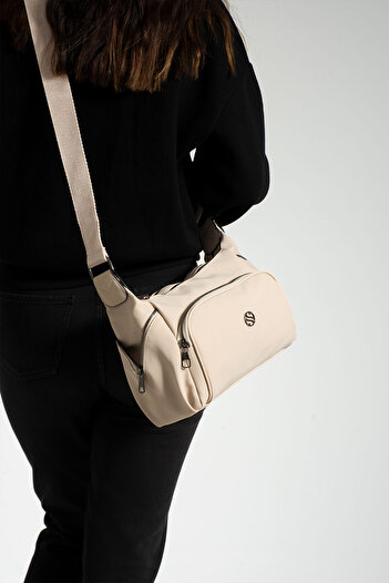 Sanmorris 1319 Women's Adjustable Cross Strap Multi-Eye Shoulder Bag