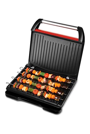 RUSSELL HOBBS Electric Indoor Grill Large With Cord storage for Home & Office Use, Stainless Steel F