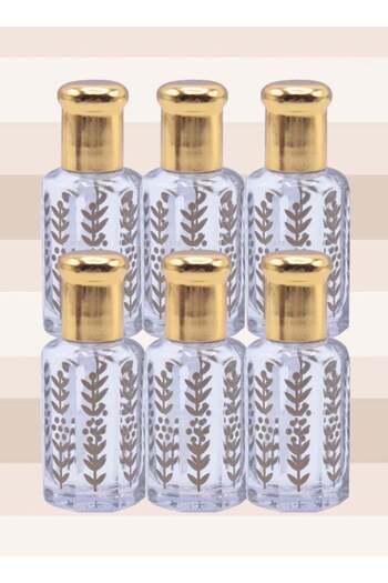 Musk 6 pieces of natural transparent white musk perfume oil - 6 ml