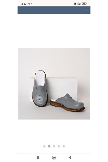 ÇİZGİ MEDİKAL Cook Slippers Genuine Leather Orthopedic Sole Cook Slippers Kitchen Slippers
