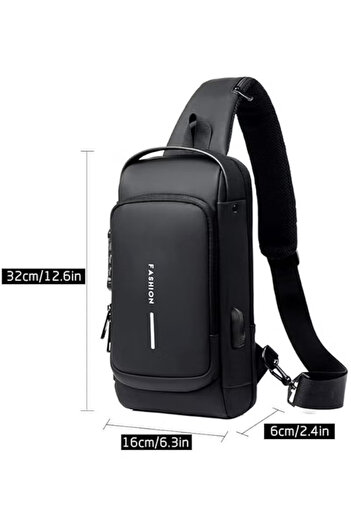 Primo Plus Multi-Functional Crossbody Bag With USB Charging Port