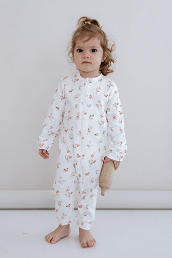Tuğba Kuğu Jumpsuit Without Zipper Booties - Pureline Series - Soft Bloom