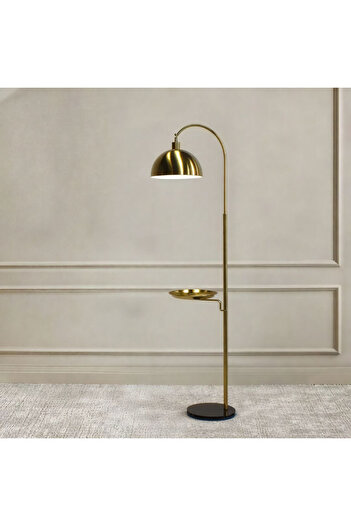 Ebticar Long lampshade with steel cover and table