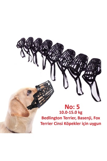 BGA Plastic Black Color Dog Mouthpiece