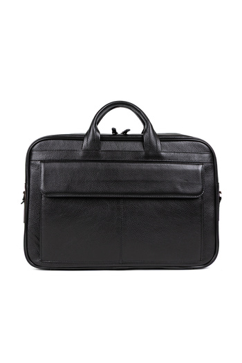 deridense Genuine Leather Briefcase with Laptop Compartment 16" & 17"