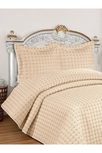 Faiend Quality Quilted Double Bed Cover Set (MINK)