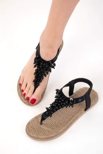 SOHO Black-Black Women's Sandals 20594
