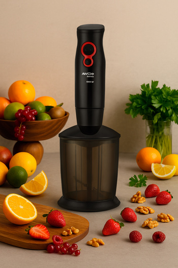 AWOX Barmix 3in1 1000 Watt Removable Steel Tip 3-Piece Blender & Mixer Set