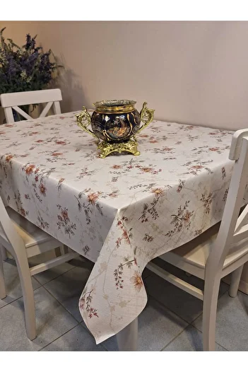 Başak Ev Tekstili Fiber PVC Oilcloth - Patterned Removable Tablecloth