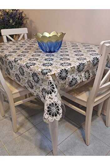 Başak Ev Tekstili Imported PVC Oilcloth - Patterned Removable Tablecloth