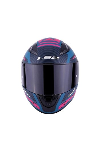 LS2 RAPID 2 XTREET MAT MAVİ-MOR KASK - SİYAH VİZÖRLÜ XL