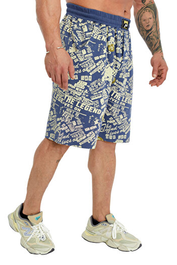 Big Sam Mixed Patterned Relaxed Cut Shorts 1341