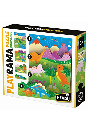 Headu Playrama Puzzle Dinosaurs (3-6 Years)