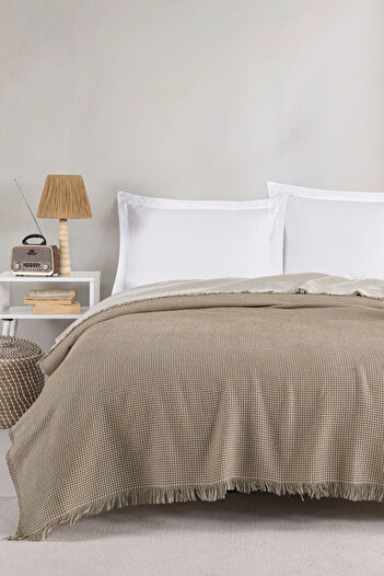 Eponj Home Mustard Pique Cover Double Waffle