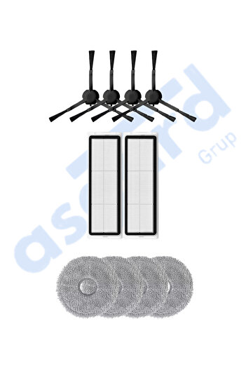 Asgard Grup DREAME L20 ULTRA UYUMLU 4 Perii Laterale 2 Filtre 4 Mopuri