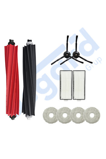 Asgard Grup Roborock Q Revo Master compatibil 1 perie principală 2 perii laterale 2 filtre 4 mopuri