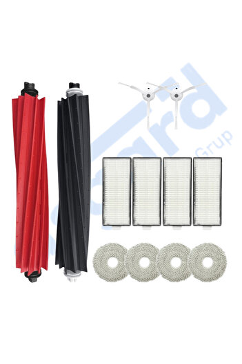 Asgard Grup Roborock Q Revo Master compatibil 1 perie principală 2 perii laterale 4 filtre 4 mopuri