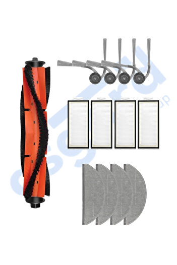 Asgard Grup For Roborock S8 Pro-S8 Pro+-Q8+-Q8 Max Pro+ Compatible 1 Main Brush 4 Side Brushes 4 Filters 4 Mops