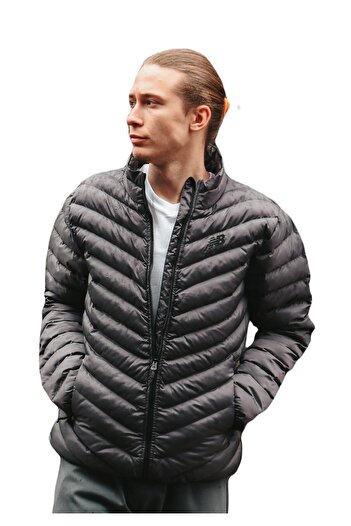 New Balance Mnj3232 Bk Ανδρικό Puffer Puffer Μπουφάν Μαύρο V4