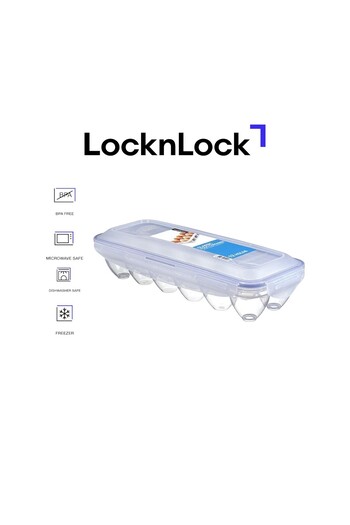 locknlock موزع البيض من Lock & Lock – 12 حاملًا للتخزين بدون مادة BPA مع أغطية Snap-Lock لتخزين البيض الطازج