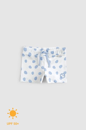 Little Gusto Blue Cosmos UV Protection Baby Shorts Swimsuit