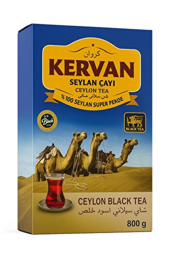 Kervan Ceylon Tea 800 g |   100% Super Pekoe Ceylon Black Tea |   Vacuum Package
