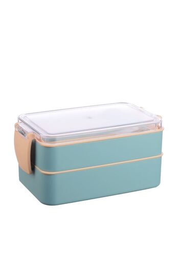 ZAYRE 2 Layers Meal Storage Container Lunch Box Set Athlete Diet Student Fitness School Workplace Lunch Box