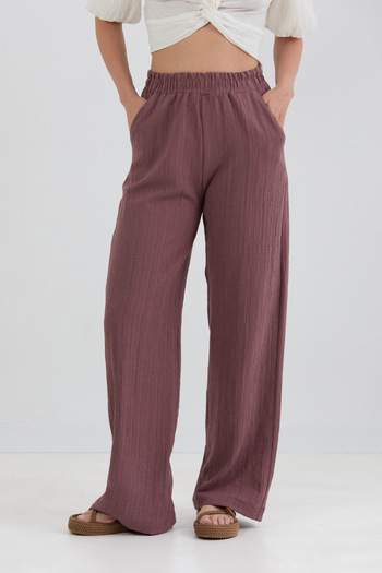 Fulla Moda Crepe Fabric Palazzo Pants