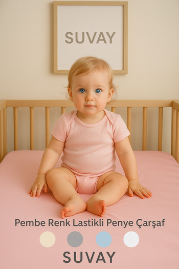 SUVAY Pink Baby Fitted Sheet 100% Cotton Combed Park Bed |   60X120 |   70X110 |   70X120 |   70X130 |   70X140