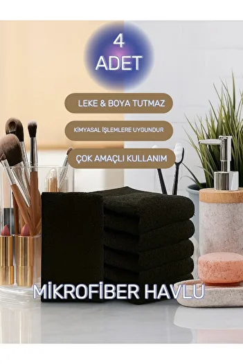 embays collection (4 штуки) 50x90 см мікрофіброві рушники, рушники для перукарів, рушники для перукарень, рушники для спортсменів, рушники для рук і обличчя