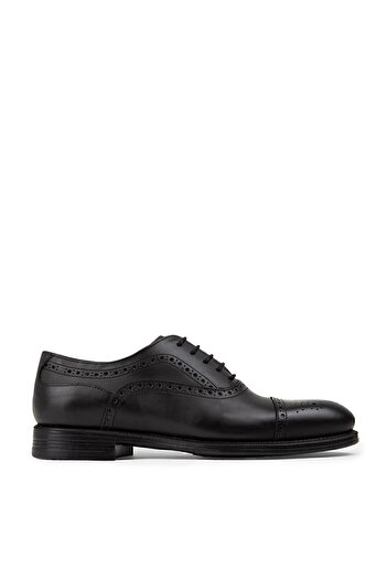 Deery Genuine Leather Black Classic Men's Shoes