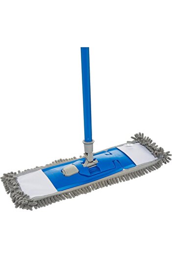 locknlock Flat Microfiber Mop with Adjustable Telescopic Handle (75-130cm)