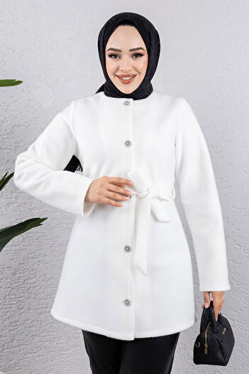 Pia Tesettür Dünyası Μπουφάν White Fox - TSD 240953