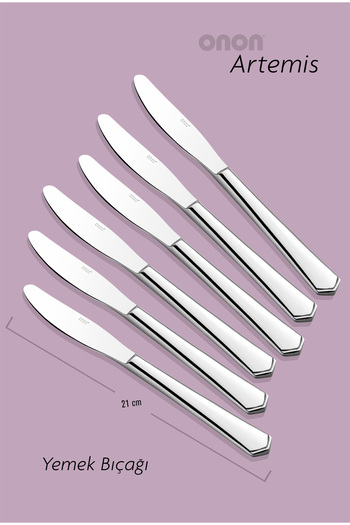 on-on Artemis 6-Piece Dining Knife Set - 18/10