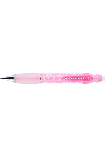 Serve Deep Üçgen Baskılı Versatil Kalem 0.7mm - Şeker Pembe