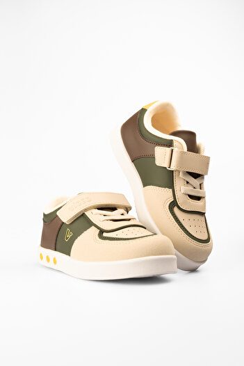 Vicco Sam Lighted Men's Preschool Khaki Sneaker