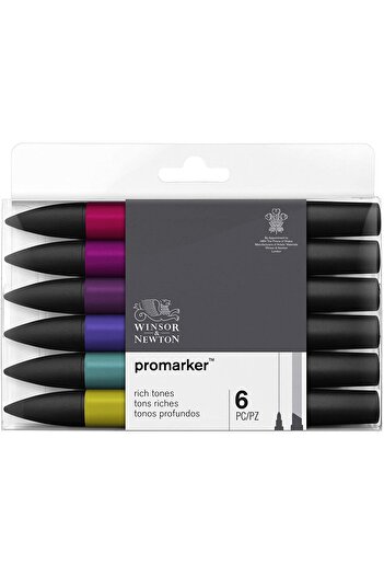 Winsor Newton Promarker 6 Rich Tones